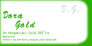 dora gold business card